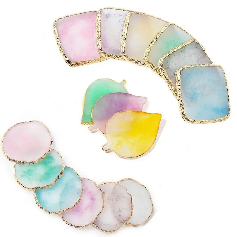 

1Pcs Paint Tray Palettes Oval/Square/Leaf Resin Makeup Palette Mixing Pigment Gel Plate Nail Art Polish Holder Manicure Tools