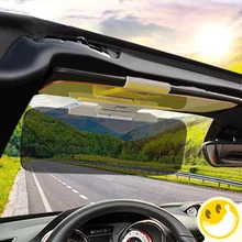 Автомобиль Защита от солнца козырек HD автомобилей с антибликовым покрытием ослепительно Goggle день Ночное видение вождения зеркало УФ раза флип Подпушка HD Clear вид козырек