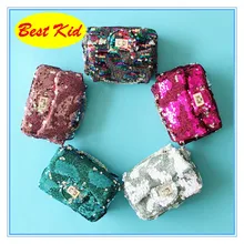 DHL! BestKid, стильные детские сумки на плечо с блестками, вечерние сумки для маленьких девочек, маленькие сумочки для монет, новые сумки для детей SMT065D