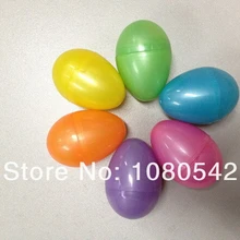 Перламутровые 6 цветов пластиковые яйца пасхальное яйцо для подарка 4,8x3,2 см 12 шт/лот