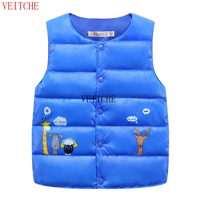 

2017 New Baby Boys Girls Winter Vest Kids Warm Cotton-Padded Jacket Children Thicken Clothes 9 Colors Fit For 2-8Y Waistcoat