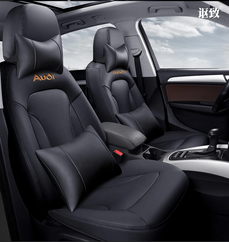 6D автокресло Cove особенное изготовление на заказ, с учетом, подушка для сидения, старший кожа, автомобильный коврик для Audi Q5 авто-Стайлинг