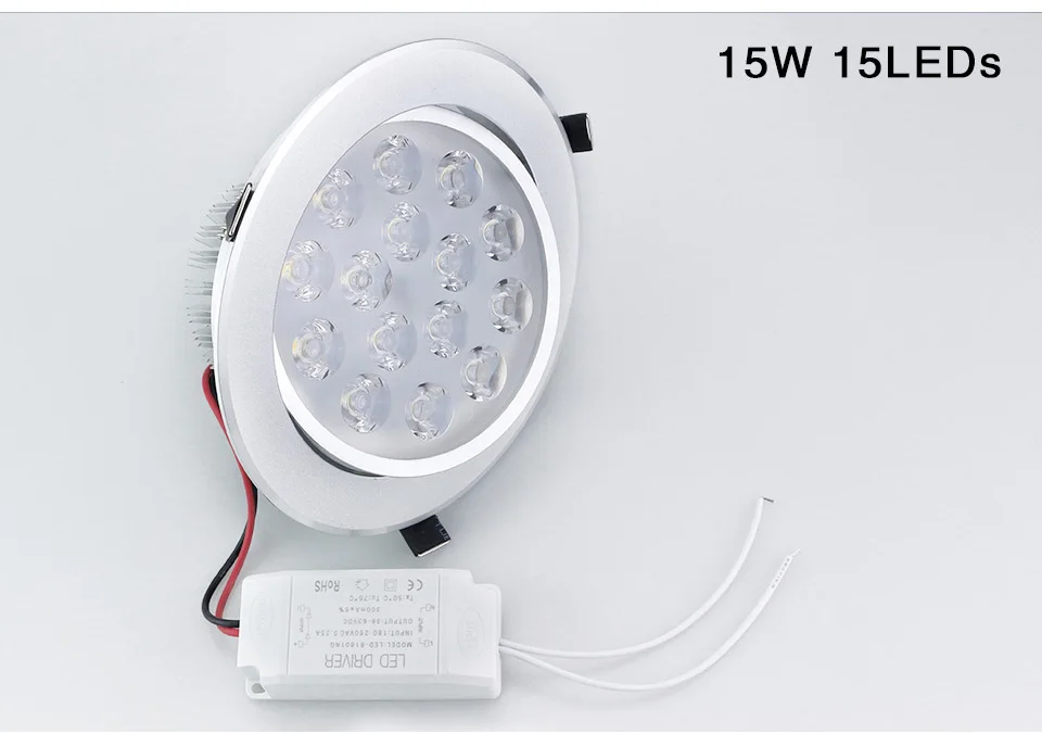 LED Downlight 3W 5W 7W 9W 12W 15W Round Recessed Lamp  Kitchen Indoor LED Spotlight (25)