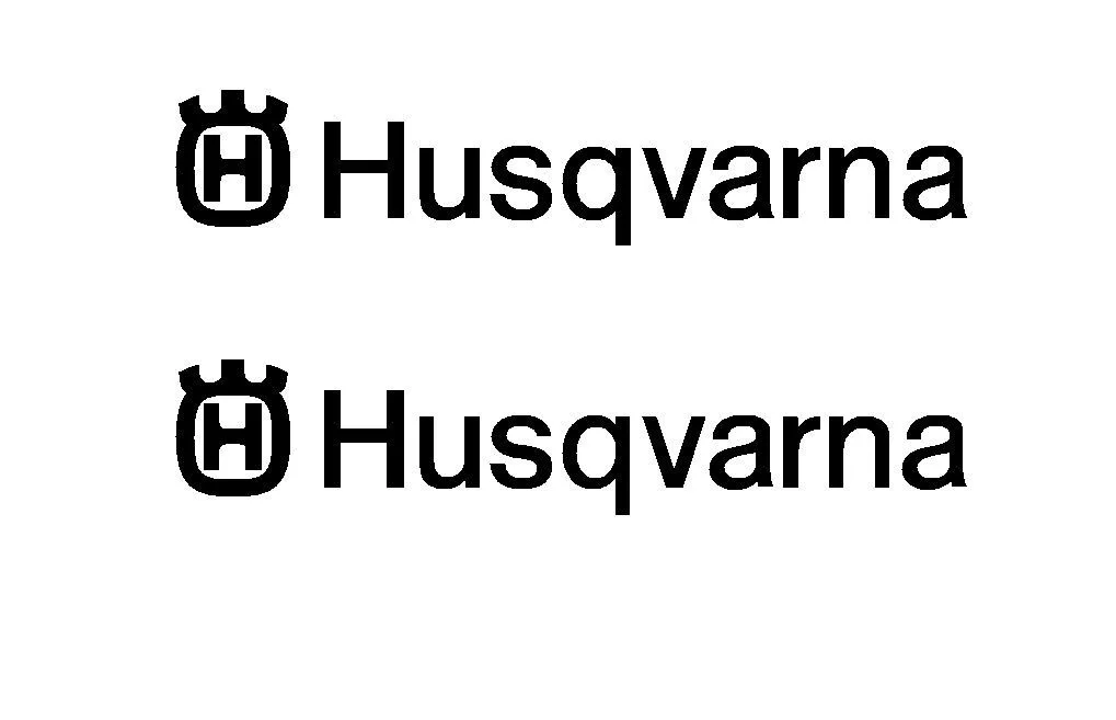 

For 2Pcs 2 Husqvarna Die Cut Vinyl Sticker Decal Chainsaw Car Styling