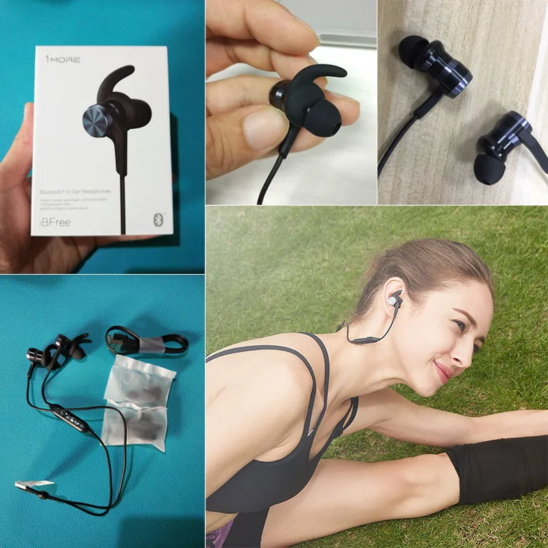 1MORE iBFree Wireless Bluetooth 4.2 In-Ear Earphone IPX6 waterproof Sport Running bluetooth v4.2 Headset Earbud with Mic E1018BT