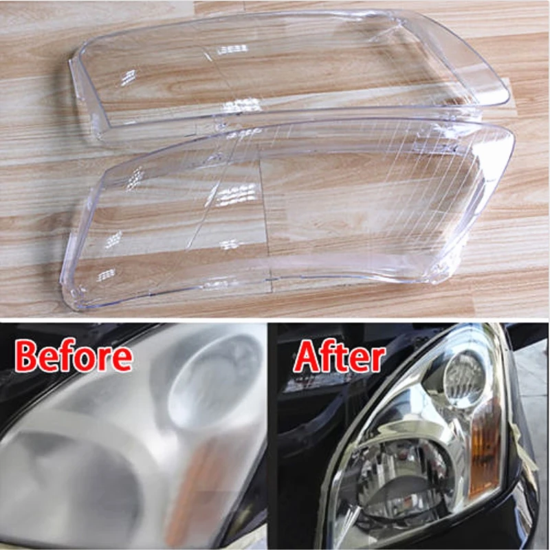 Car Poly Carbonate 1pair Headlight Lampshade Right&Left Lens Shell