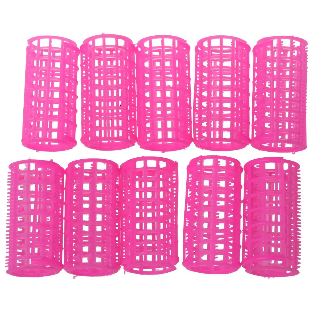 10 шт. парикмахерские щипцы для завивки волос розовый пластиковый валик для самостоятельной покраски бигуди
