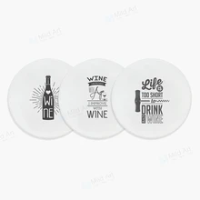 Скандинавские черные и белые винные вдохновляющие цитаты пивные керамические подставки подарки креативный бар кухонные домашние аксессуары для кафе коврик коврики