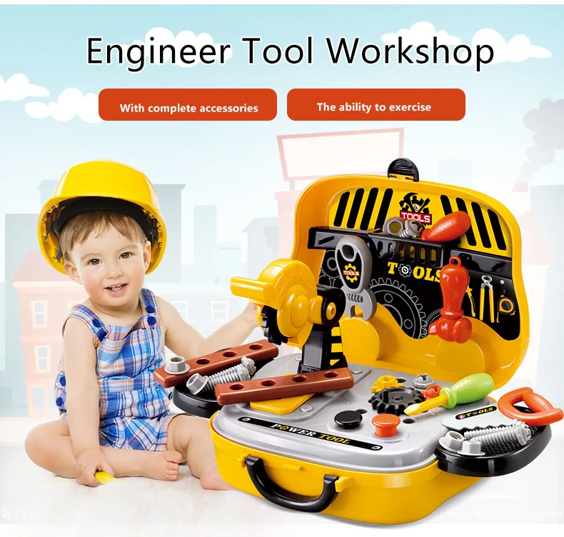 pcs children DIY engineer tool toys Pretend Play Educational