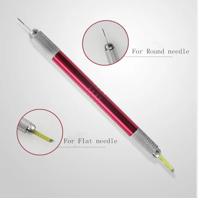 Manual Dual-head Permanent Eyebrow Tattoo Pen Eyebrow Makeup Tattooing Machine Microblading Pen Round Needles Manual Dual-head Permanent Eyebrow Tattoo Pen Eyebrow Makeup Tattooing Machine Microblading Pen Round Needles