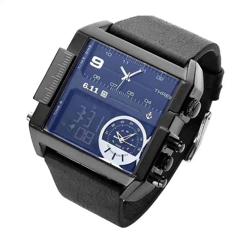 julius army led shock resistant military quartz watch