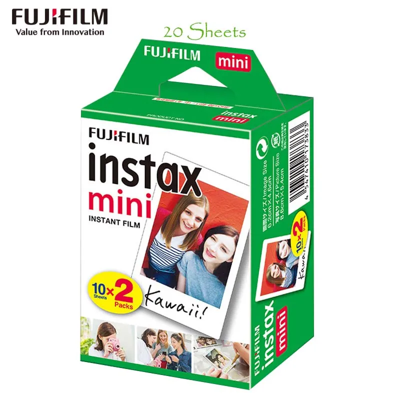 Fujifilm Fuji Instax Mini 8 Фильм Блан 10 шт. Фото Бумага для Polaroid 7 s 8 90 25 55 Доля СП-1 Мини Мгновенный Камеры - Цвет: 20 sheets