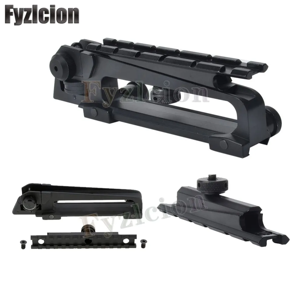 

New Style Rifle Gun s Detachable Handle for Shipping and Rear View W / View through Picatinny Mount Combo M4 M16 AR15
