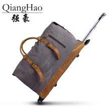 Холст тележка чемодан супер легкий большой емкости путешествия чемодан коробка