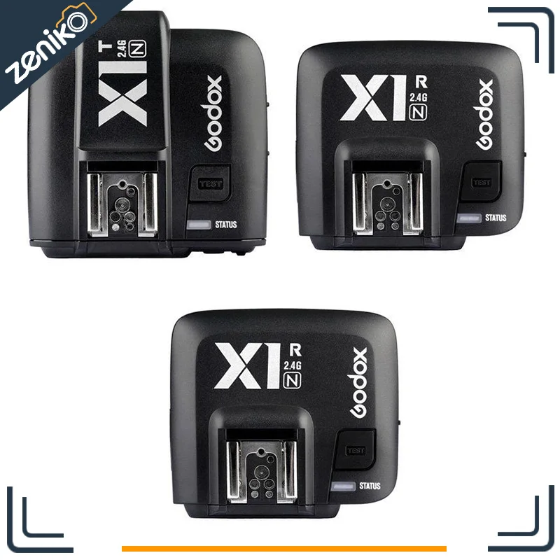 Godox X1N TTL 2.4     + 2 x    Nikon d800 d700 d300 d200 d5200 d600 ( 1X TX + 2X RX )