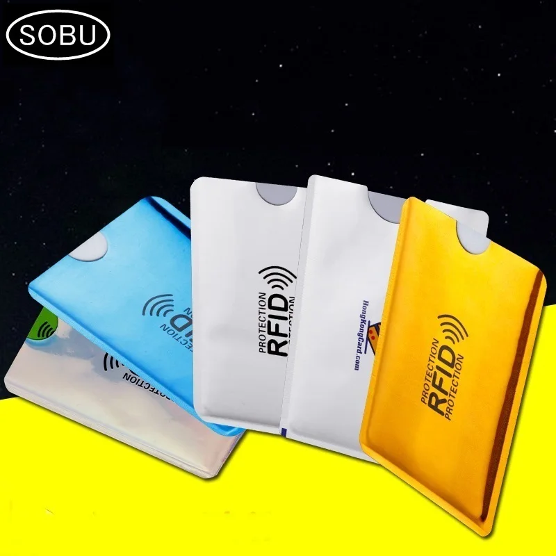 

1PC Anti Rfid Credit Card Holder Bank Id Card Bag Cover Holder Identity Protector Case Portable Business Cards Card holder H118
