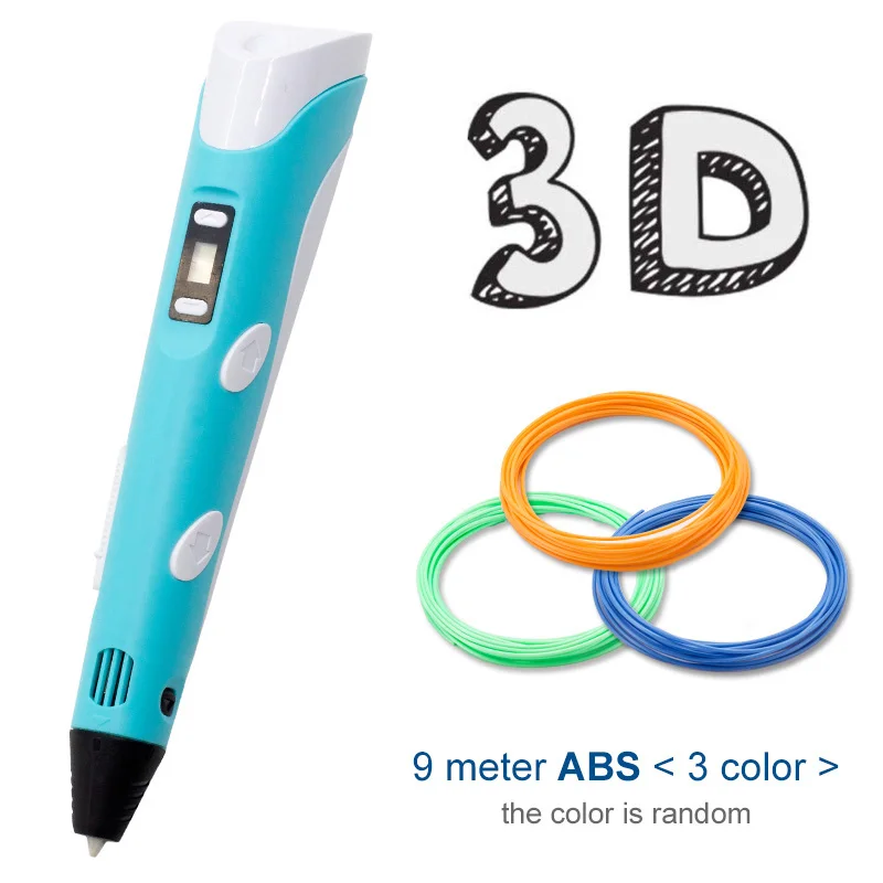 

3D Pen Printing for kids Drawing With Plastic PLA Filament Mais Vendidos 3D Pen Printing Birthday Gift Lapiz 3D Christmas Gift