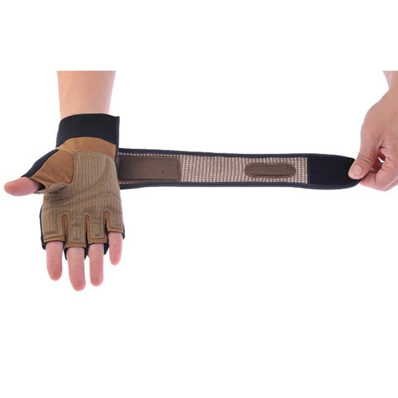 Men Gym Body Building Training Brand Fitness Gloves Sports Equipment Weight lifting Workout Exercise Luvas breathable Wrist Wrap