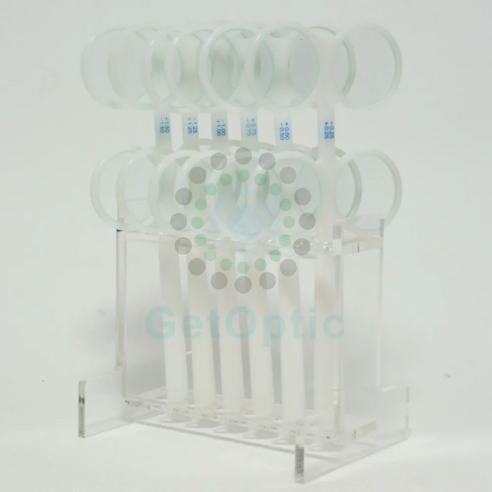 

LOCHOSS Optical 6pcs Optometry Flip Trial Lens Sets Plastic Rim
