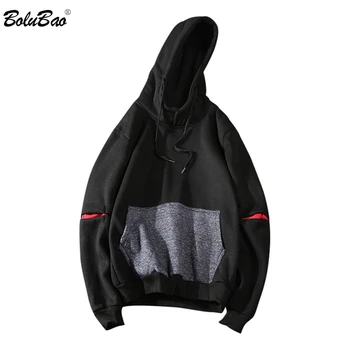 

BOLUBAO Men Sweatshirt Hoodies Spring Autumn Men Hip Hop Pullover Sweatshirts Slim Fit Street Clothing