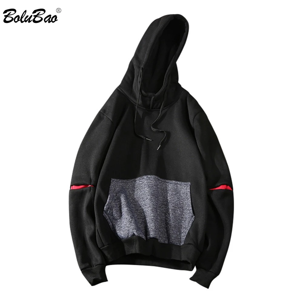 Tanie BOLUBAO mężczyźni bluza bluzy z kapturem wiosna jesień mężczyźni Hip Hop bluzy z kapturem Slim Fit Street odzież