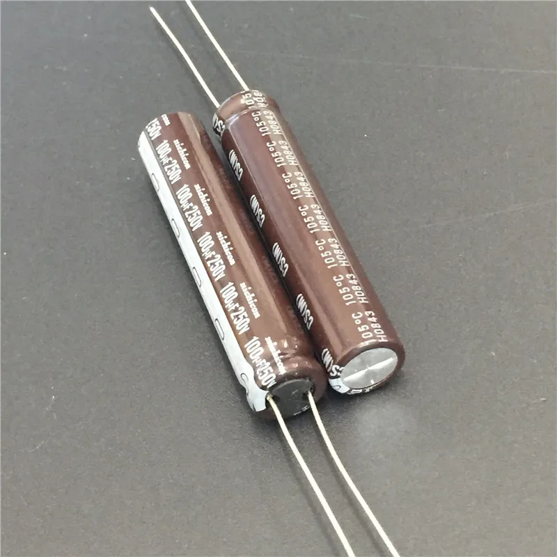 

50pcs 100uF 250V NICHICON CS Series 10x50mm High Ripple Current High Reliability 250V100uF Aluminum Electrolytic capacitor
