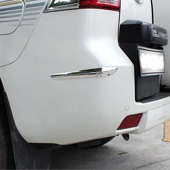 

For Toyota Land Cruiser 150 Prado LC150 FJ150 2010-2017 ABS Chrome Rear Corner Trim Bumper Guard Styling Accessories 2pcs