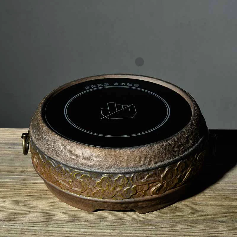 900 мл японская винтажная грубая керамика морозный чайный набор кунг-фу электрическая нагревательная плита чайник заварочный чайник