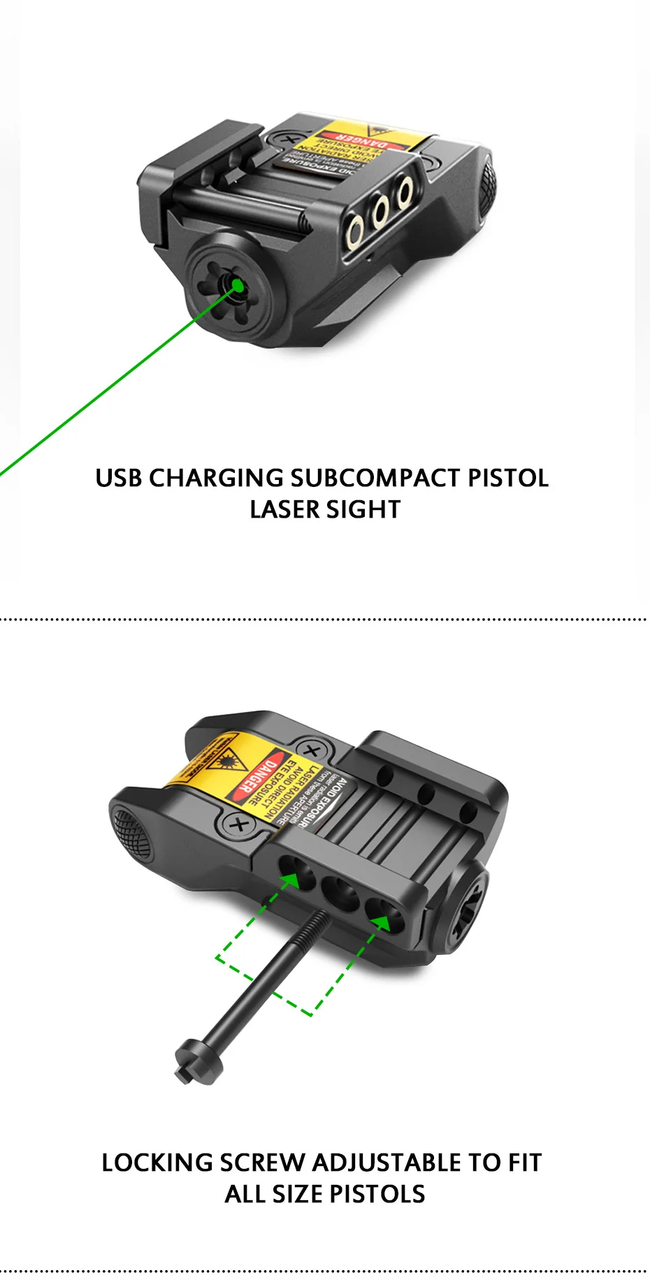 Laserspeed субкомпактный зеленый 9 мм оружейный лазерный прицел usb Перезаряжаемый для пистолета оружие лазерная указка mira лазер para пистолетный