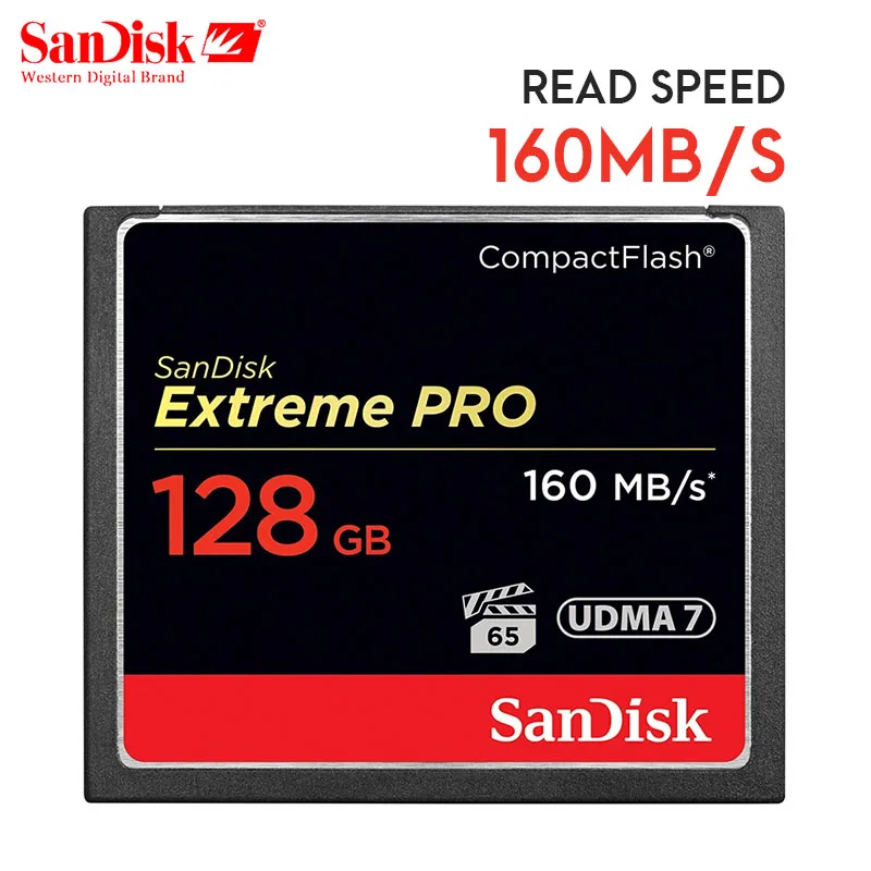 Sandisk Extreme Pro CompactFlash карты памяти 32 Гб CF карта ГБ 64 и 128 160 МБ/с. 1067X узнать держатель