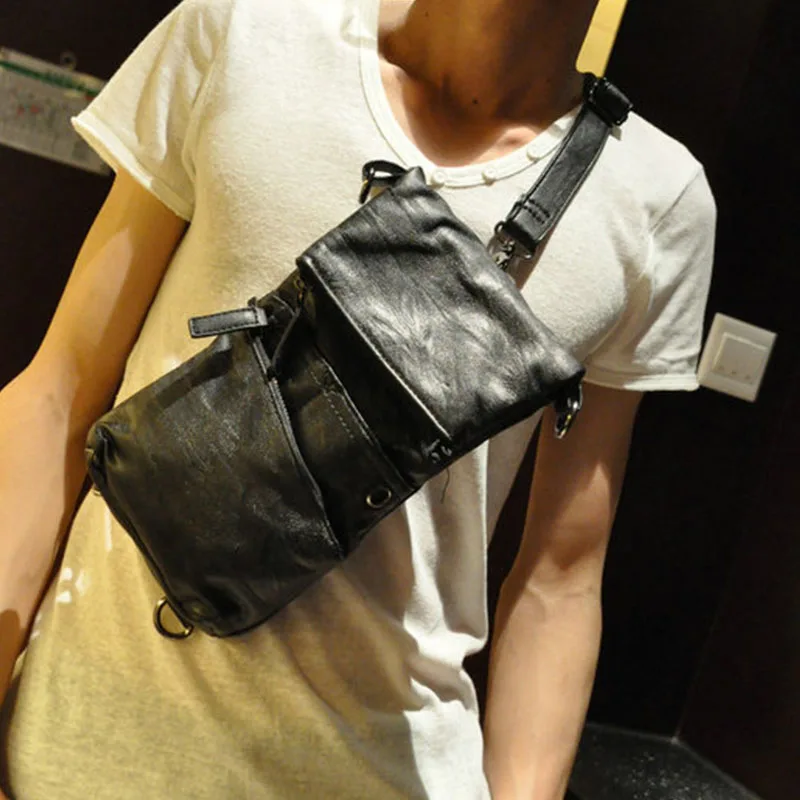 

Tidog Korean male fashion bag all-match small chest bag