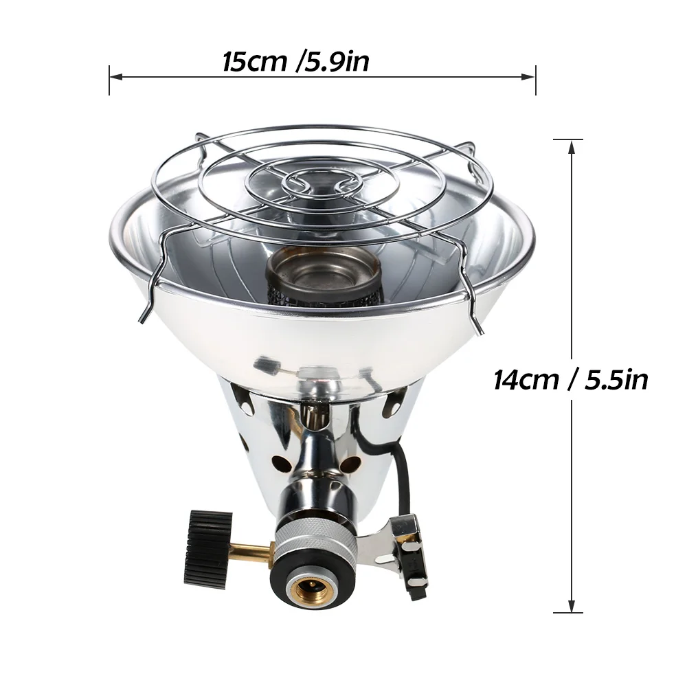  Stainless Steel Outdoor Portable Camping Stove Gas Heater Warmer Heating Butane Stove Camping Equip