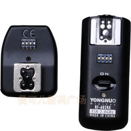 Yongnuo RF602C триггер RF602TX RF602RX YN602 беспроводной дистанционный триггер для вспышки приемник для Canon 1100D 1000D 600D 550D - Цвет: RF602C 2 in 1