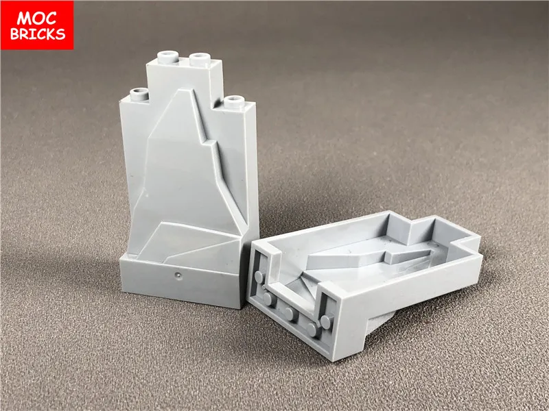 50 шт./лот стеновые блоки прозрачные светло синие с блестками 2X4X6 подходят для 47847