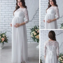 OkayMom платье для беременных для фотосессии; Одежда для беременных; белые длинные кружевные вечерние платья; Одежда для беременных; реквизит для фотосессии