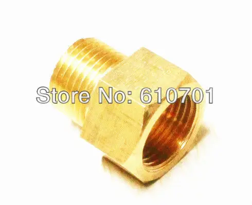 

Brass 3/8" Male x 1/2" Female BSPP Connection Hex Bushing Adapter Reducer