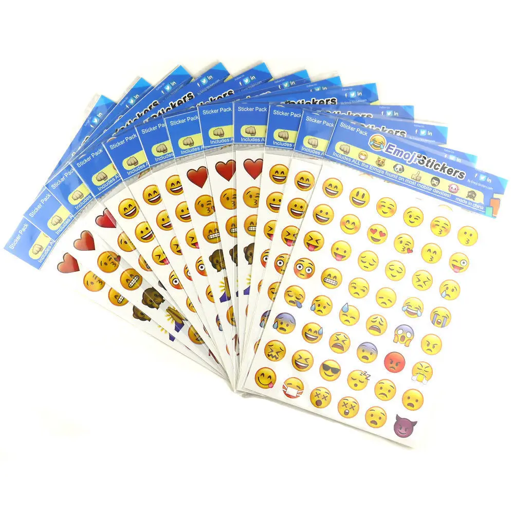 1sheet 48 Emoji Smile Face Diary Stationary Post It Kawaii Memo