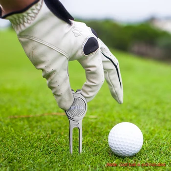 

Golf Ball Marker Pitch Mark Green Divot Repair Tool Golf Pitchfork Golf Training Aids Outdoor Sports Training Mirror Golf