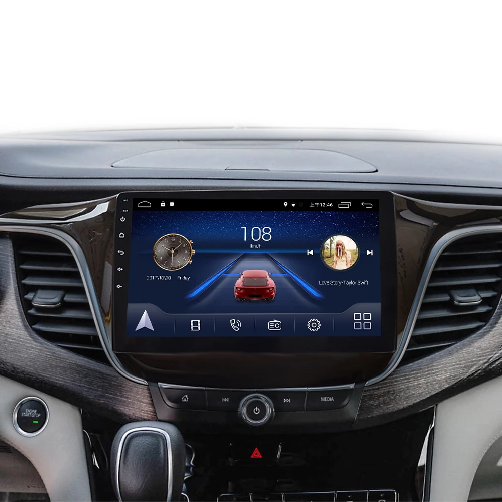 Best 4G Lte Android 9.0 Car multimedia navigation system GPS DVD player For BUICK OPEL GL8  2017 2018 years IPS screen Radio stereo 2