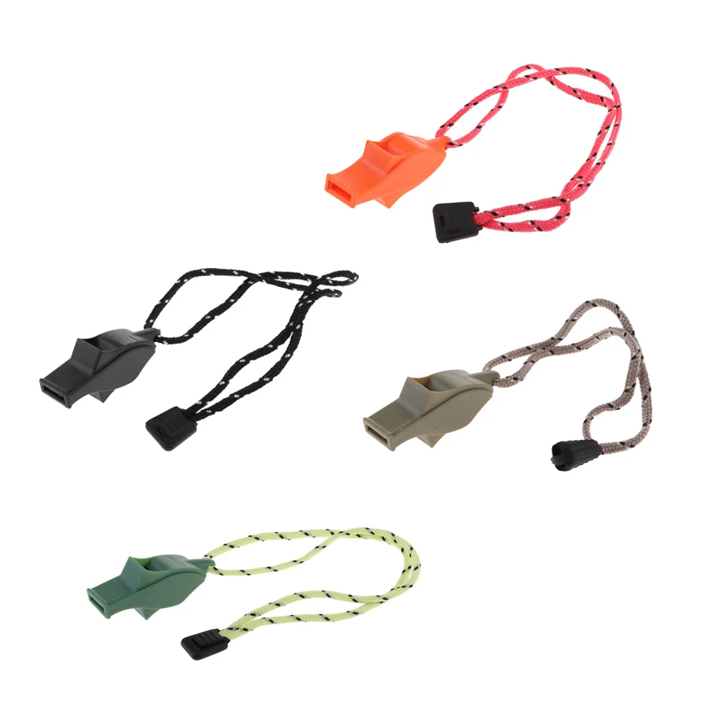 MagiDeal Safety Signal Whistle with lanyard for Boating Camping Hiking Hunting Emergency Survival Hand Strap Keychain