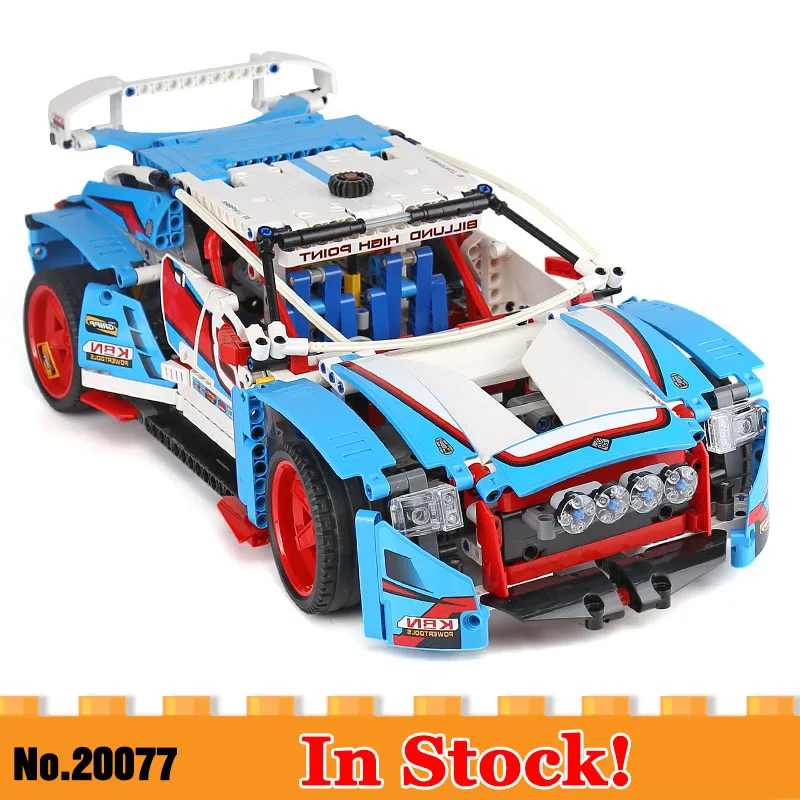 

20077 1085Pcs Technic Series Compatible With 42077 Rally Car Set Building Blocks Bricks Educational Children Toys Gifts