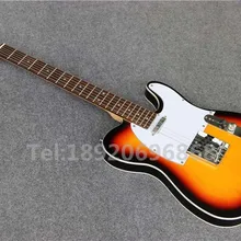 Custom shop Стандартный sunburst TL электрогитара, три седла bridage, t55