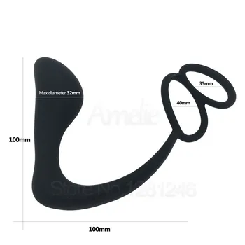 Male Climax Delay Male Prostate Massager Anal Vibrator Sex Toys for Men Erotic Toys Tail Anal Ring Penis Adult Sex Games for Men 4