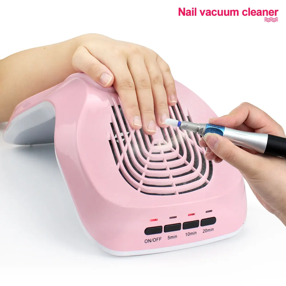 

Manicure Vacuum Cleaner 25W Fan Strong Suction Nail cleaner Nail Dust Remover Machine Nail polish Equipment With Timing Button