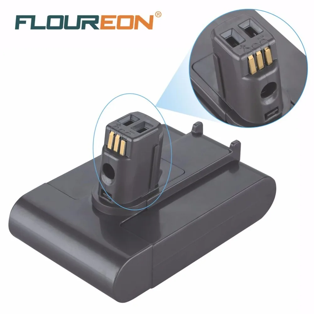 

For Dyson 22.2V 2000mAh FLOUREON Rechargeable Battery for DC31 DC34 DC35 (NOT fit for Type B series) 17083 Vacuum Cleaner Li-Ion