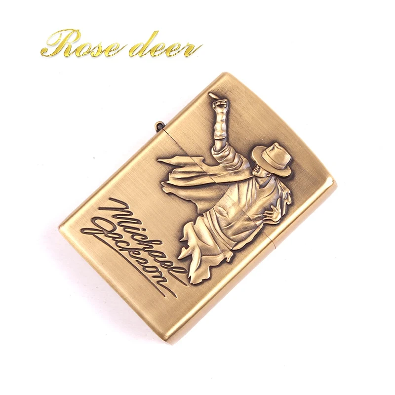 

Metal attached present hell detective Jackson kerosene lighter Windproof Smoking konstantine Vintage Style oil Lighter