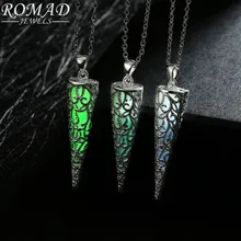 

1.85" Luminous Glow In The Dark Fluorescence Vertebral Body Pendant Necklace for Men Women Jewelry Chain Length 18.11