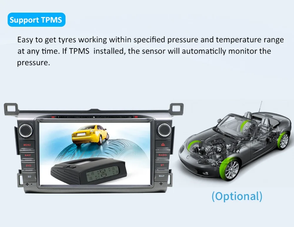 Sale Android 9.0 2 din car radio GPS Car DVD Player For Toyota RAV4 RAV 4 2013 2014 2015 2016 bluetooth wifi RDS WIFI car multimedia 17