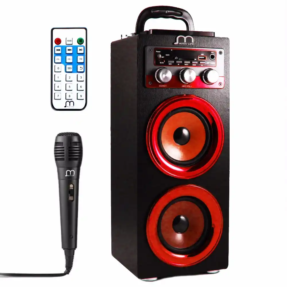 tower bluetooth speaker with fm radio
