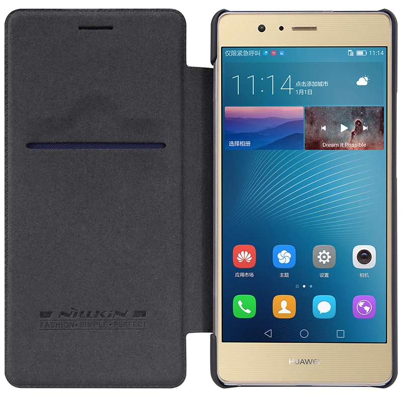 Original Nillkin Classic PU leather case for Huawei P9 lite G9 lite 5 2 flip cover